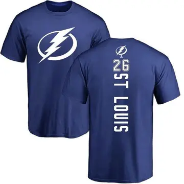 Men's Martin St. Louis Tampa Bay Lightning Backer T-Shirt - Royal